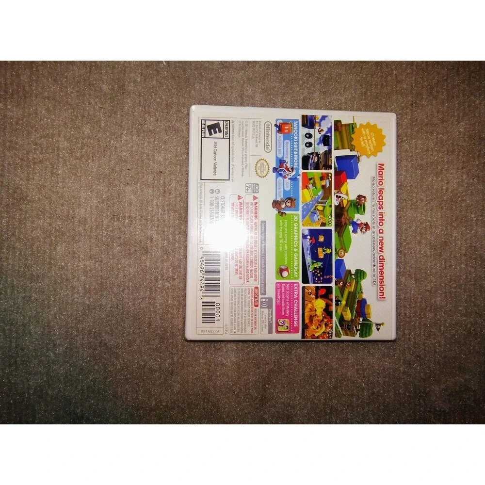 Super Mario 3DS Land Nintendo 3DS Video Game Complete In Box With Manual CIB